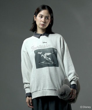 Green Parks ＦＡＮＴＡＳＩＡ／モノクロフォトプリントスウェット Oatmeal