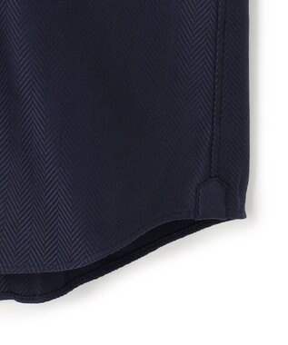 JOSEPH HOMME 【ドレスシャツ】ヘリンボンシャツ レギュラーカラードレスシャツ ネイビー系