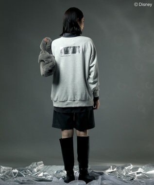 Green Parks ＦＡＮＴＡＳＩＡ／モノクロフォトプリントスウェット Oatmeal