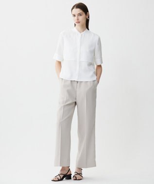 ICB L 【新色追加・UVケア・接触冷感・速乾・防シワ・洗える】 FluidBackSatin  ワイドパンツ トープ系