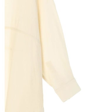 AMERICAN HOLIC 接触冷感バンドカラー切替シャツワンピース Ivory