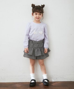 ANY KIDS 柄キュロット ギンガムチェック