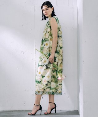 自由区 【カトリエムブーケ】Le bouquet de Laurent ブーケモチーフドレス ブーケ柄
