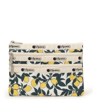 LeSportsac 3ZIP COSMETIC/レモンオーチャード