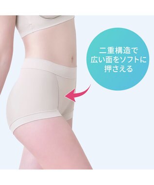 BRADELIS New York 【Yukine inc. 】ゆきねえとろりソフトシルク混ライトショーツ25  履き心地重視の補正ショーツ パールグレージュ