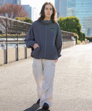 WEGO ナイロンカーゴパンツ ライトグレー