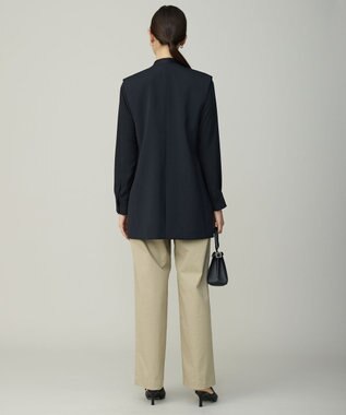 ICB L 【先行予約】 ハイツイストダブルクロス ノーカラージレ ネイビー