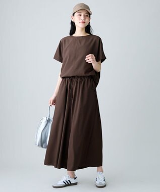 ANY 楽映えドルマンスリーブブラウス（セットアップ着用可） ブラウン