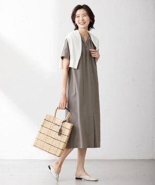 J.PRESS LADIES S 【洗える】リノナチュール Vネック カーディガン ホワイト系