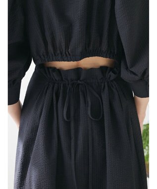 Green Parks AnriettMusee バックカットワークワンピース Black