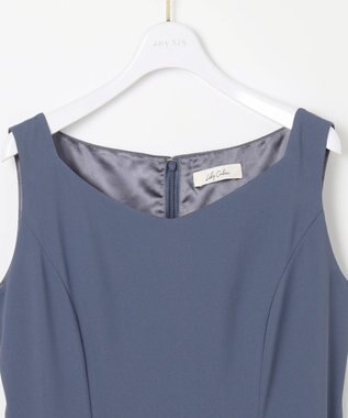 ANY SIS 【Lily Calin】チュールフリルトップス×ドレスセット ブルー×アイスグレー