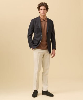 J.PRESS MEN より軽くより快適に【JAPAN CRAFT CLOTH】 サマーメッシュ ブレザー_26年モデル / 銀釦 / 3B / 背抜き ネイビー系