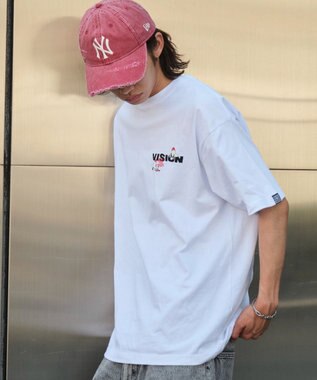 WEGO 【ユニセックス着用ITEM】別注VISIONボックスロゴゴーストスケーターT（SS） ホワイト