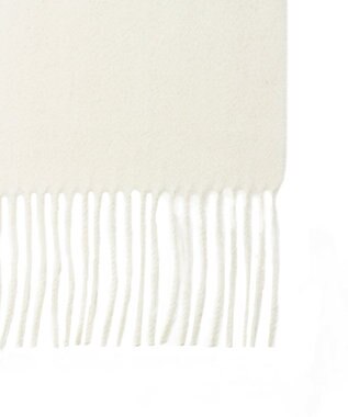 MOONBAT プラスムーンバット (+moonbat) カシミヤ100％無地マフラー 洗える 190㎝×30㎝ オフホワイト