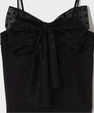 GRACE CONTINENTAL ドットボウタイキャミ ブラック