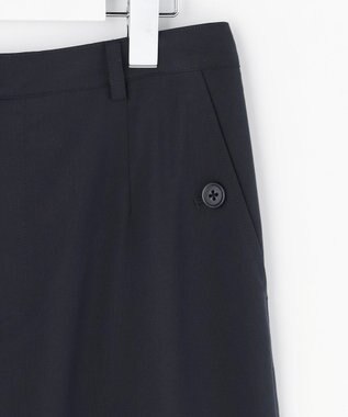 J.PRESS LADIES S トロピカルストレッチ ワイド パンツ ネイビー系