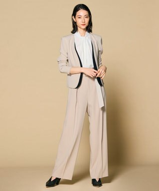 BEIGE， 【洗える・L-size】CINDY / ワイドパンツ Sand