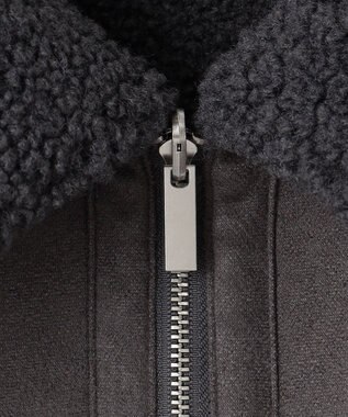 Feroux リバーシブル ムートンボアコート グレー系