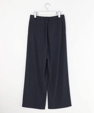 J.PRESS LADIES S トロピカルストレッチ ワイド パンツ ネイビー系