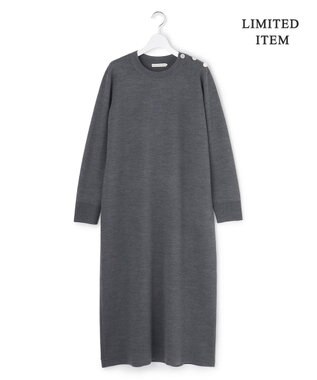ICB L 【先行予約・WEB限定】 ウールブレンドダブルフェイス ニットワンピース