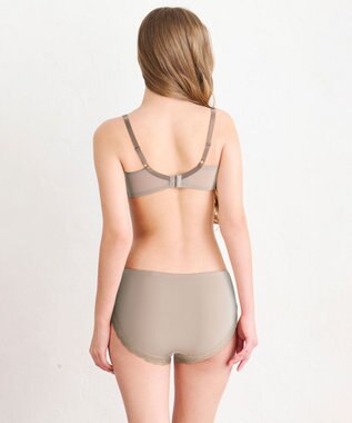 WACOAL ショーツ 【リボンブラ 脇すっきり】 BXB443とペア はきこみ丈あさめ やわらかく伸びる(バック) レディース PXB143 /ワコール サンドベージュ