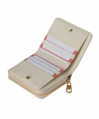 tsumori chisato CARRY tcパッチワーク ラウンドファスナー2つ折り財布 ゴールド