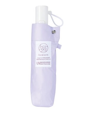 MOONBAT 【遮光100％/自動開閉】 晴雨兼用 折りたたみ傘 コンパクト kowaza コワザ 無地 ライトパープル