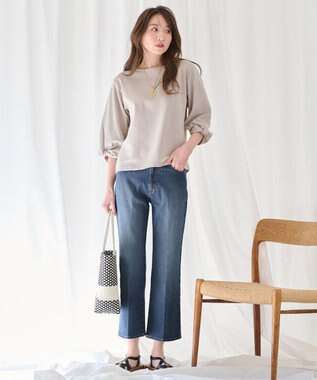 ANY ツイストスリーブ トップス ベージュ