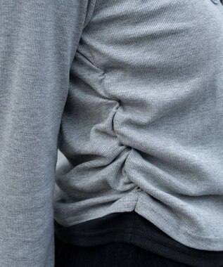 WEGO カーデドッキングレイヤードロンT 杢グレー