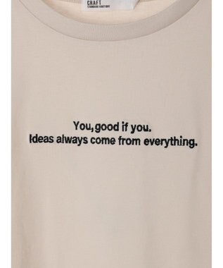 CRAFT STANDARD BOUTIQUE UVカット / You good if you TEE Ivory