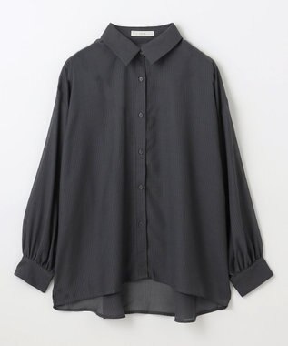 ANY L 【洗濯機可】シアーシャツ チャコール