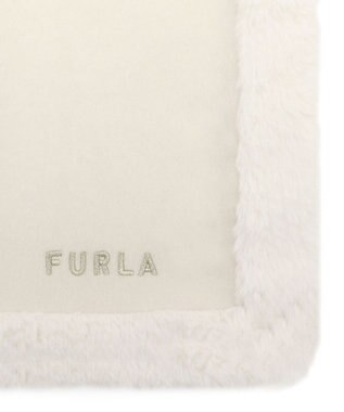 MOONBAT 【WEB限定】FURLA ファートリミングウールマフラー オフホワイト