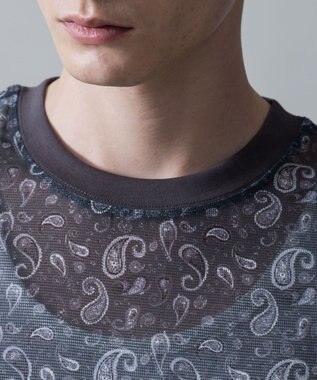 WEGO 【2点SET】メッシュパターンアンサンブルPOシャツ（SS） 柄1