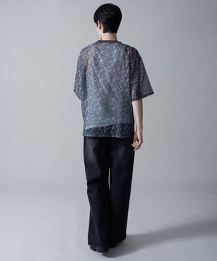 WEGO 【2点SET】メッシュパターンアンサンブルPOシャツ（SS） 柄1