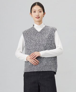 【洗える】MIX COLORED ニット ベスト