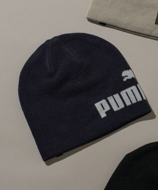 WEGO 【ユニセックス着用ITEM】PUMA　ESSENTIALS　カフレス　ビーニー ネイビー