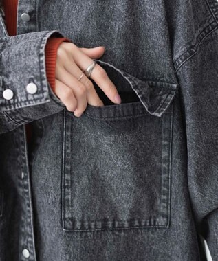 WEGO デニムBIGシャツ ブラックその他