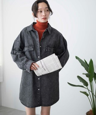 WEGO デニムBIGシャツ ブラックその他