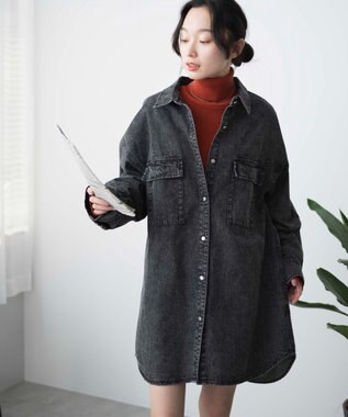 WEGO デニムBIGシャツ ブラックその他