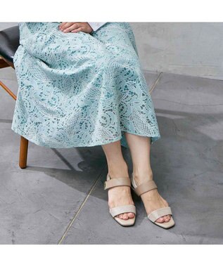 Riz raffinee <Riz raffinee>金具付きスクエアトゥサンダル オーク