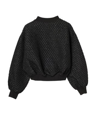 Green Parks ・ＳＵＧＡＲ　ＳＰＯＯＮ　エンボスチェックブルゾン Black