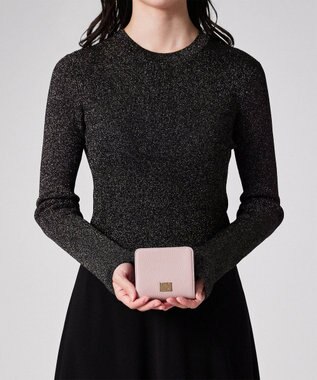 Paul Smith メタルクロップドロゴ 2つ折り財布 ライラック