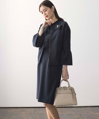 組曲 【ショルダーベルト付き】ボストンハンド バッグ ベージュ系