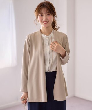 ANY SIS 【洗える】着流し カーディガン ライトモカ