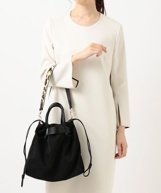 UNBILLION kakatoo ナイロンドローストリング3wayトートバッグ ブラック