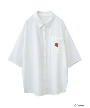 Green Parks ミッキーフレンド／体操プリント半袖シャツⅡ White