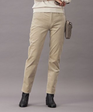 J.PRESS LADIES 【洗える】21ウェルコーデュロイ ストレッチ パンツ ベージュ系