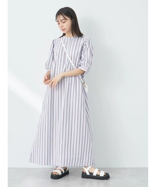 earth music&ecology ポプリンフレアワンピース