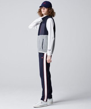 PW CIRCULUS 【MEN】【撥水/防風】ボア ジップアップ ベスト ネイビー系