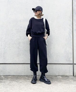 Green Parks バックＺＩＰスウェット Black